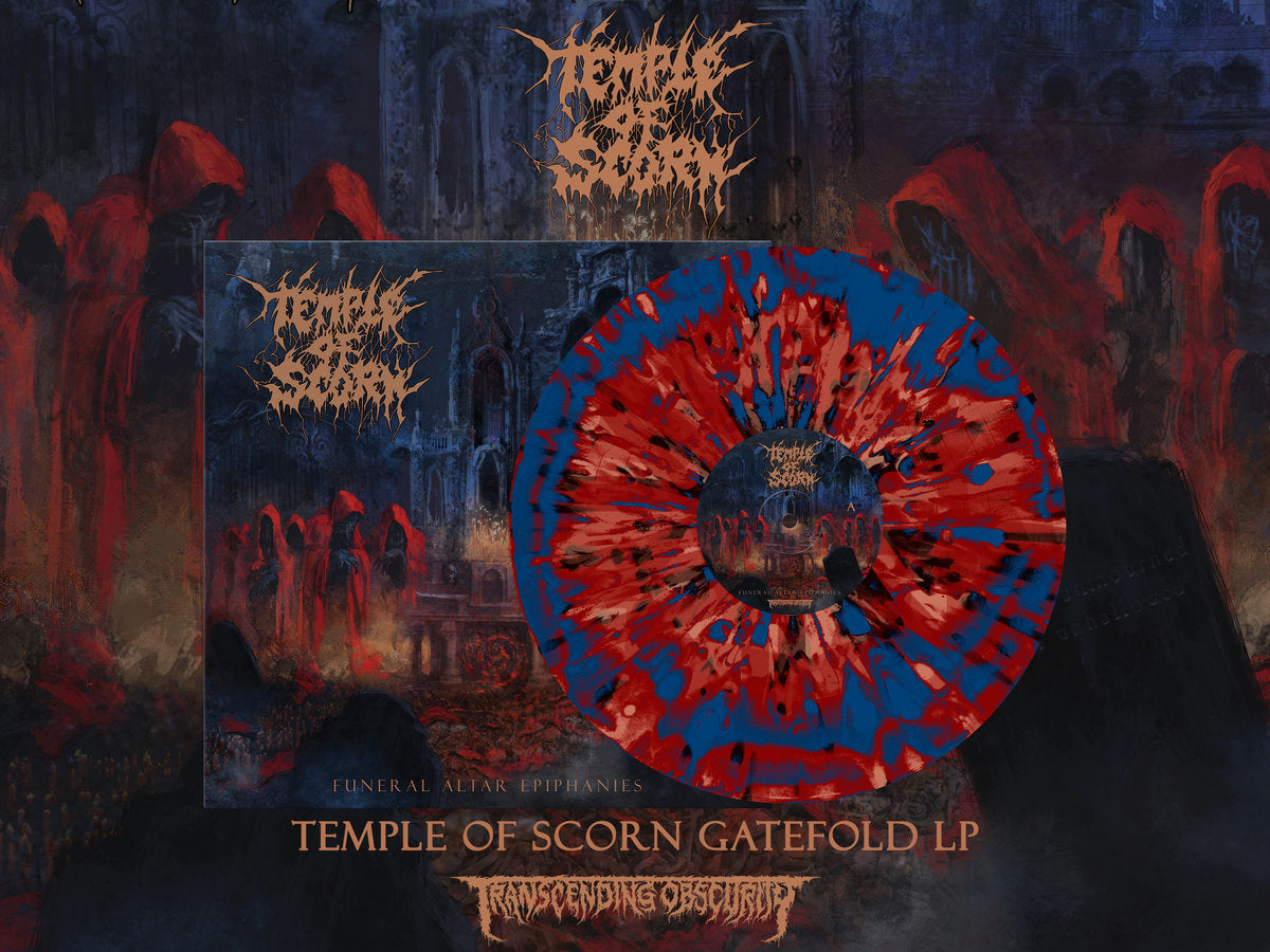 TEMPLE OF SCORN - Funeral Altar Epiphanies - Gatefold w/ Metallic Effect *FREE PATCH* Vinyl LP