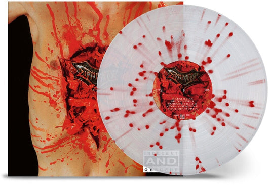 Dismember - Indecent & Obscene - Clear with Red Splatter Vinyl LP - Indie Exclusive