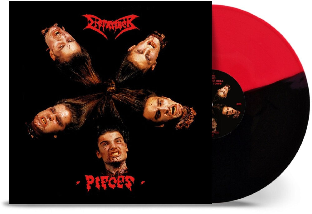 Dismember - Pieces [Indie Exclusive] - Red & Black Split - EP Vinyl