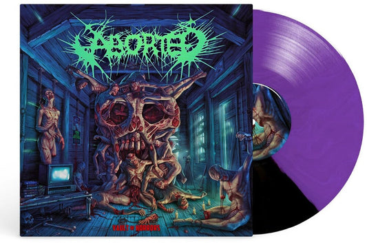 ABORTED - Vault of Horrors - Purple Black Split Vinyl LP