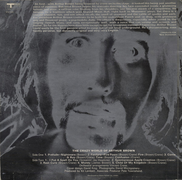 The Crazy World Of Arthur Brown – s/t-  ORIGINAL MONO VINYL LP