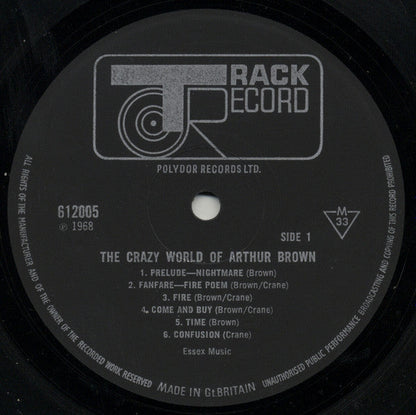 The Crazy World Of Arthur Brown – s/t-  ORIGINAL MONO VINYL LP