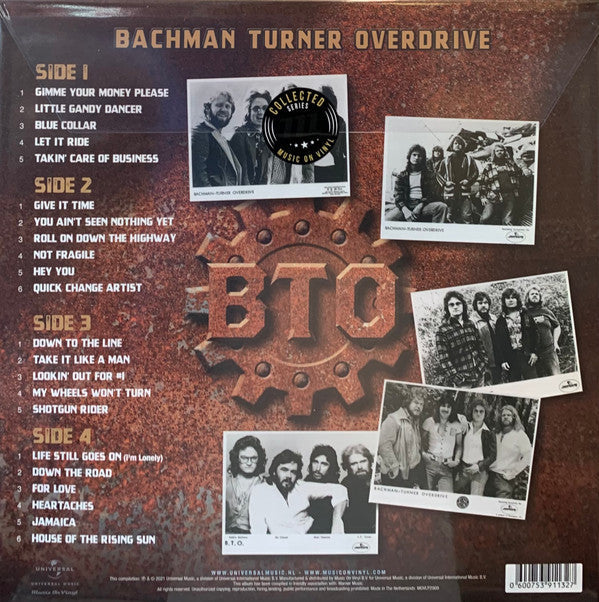 Bachman Turner Overdrive ‎– Collected - 2 x 180 GRAM VINYL LP SET