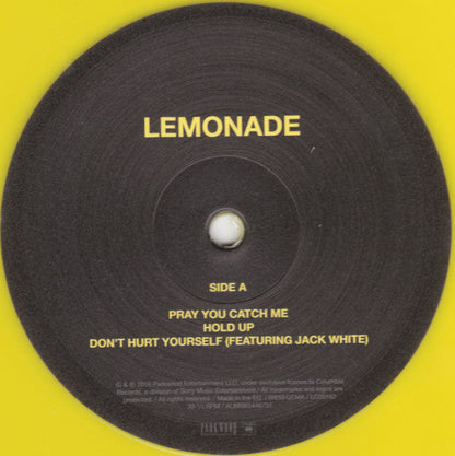 Beyonce ‎– Lemonade - 2 x YELLOW COLOURED 180 GRAM VINYL LP SET