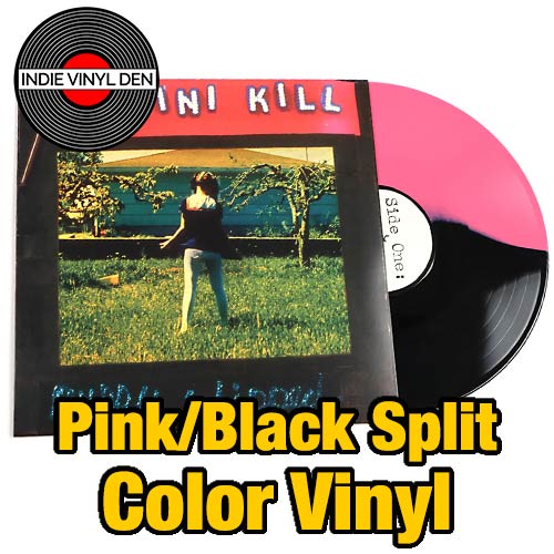 Bikini Kill - Pussy Whipped - Pink/Black Split Color Vinyl Record