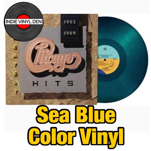 Chicago - Greatest Hits 1982-1989 - Sea Blue Color Vinyl Record