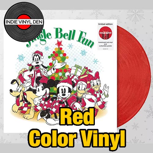 Disney Jingle Bell Fun - Various Artists -  Red Color Vinyl Record