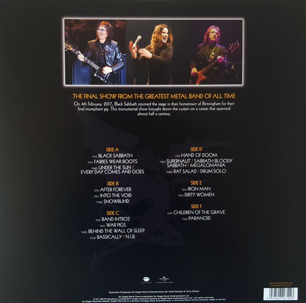 Black Sabbath – The End - 3 x VINYL LP SET