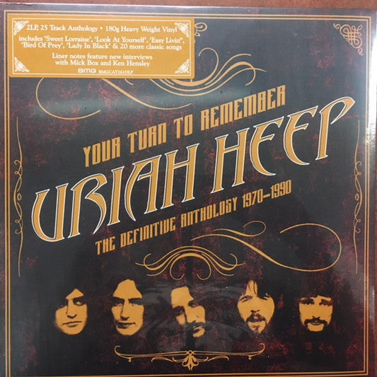 Uriah Heep – Your Turn To Remember : The Definitive Anthology 1970-1990 - 2 x VINYL LP SET