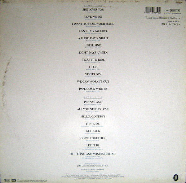 Beatles ‎– 20 Greatest Hits