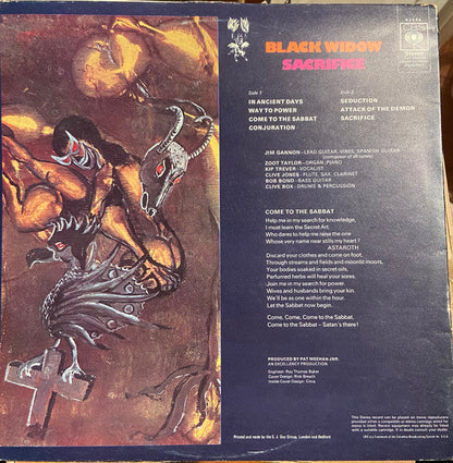 Black Widow – Sacrifice - ORIGINAL 1970 ISSUE VINYL LP