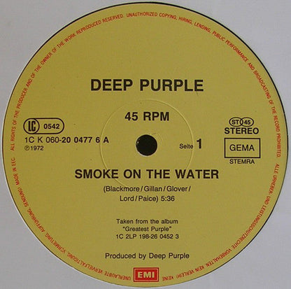 Deep Purple ‎– Smoke On The Water