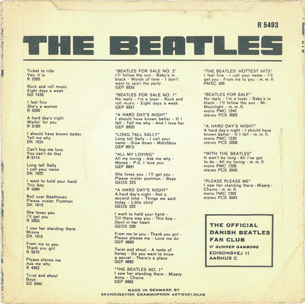 Beatles ‎– Yellow Submarine / Eleanor Rigby