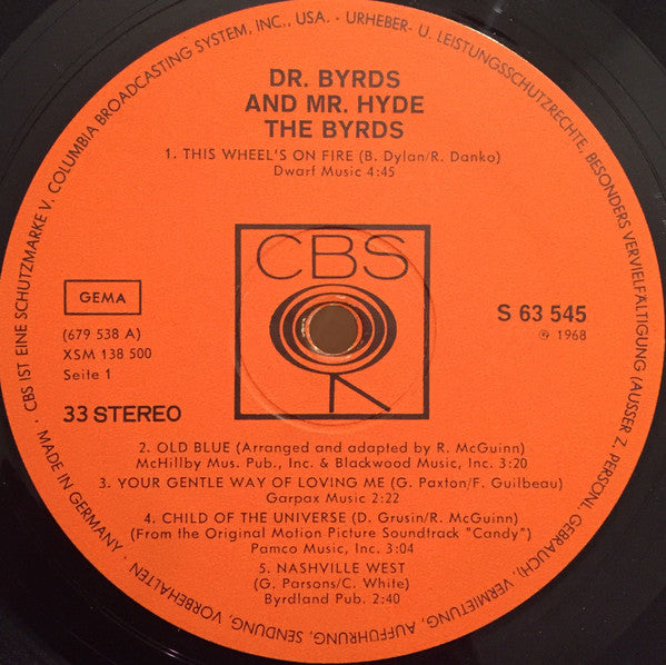 Byrds ‎– Dr. Byrds & Mr. Hyde