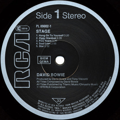 David Bowie ‎– Stage