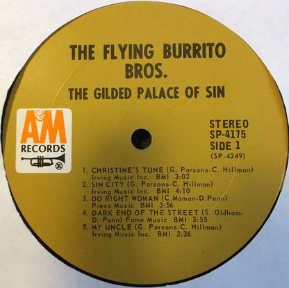 The Flying Burrito Bros – The Gilded Palace Of Sin - ORIGINAL 1969 USA ISSUE VINYL LP