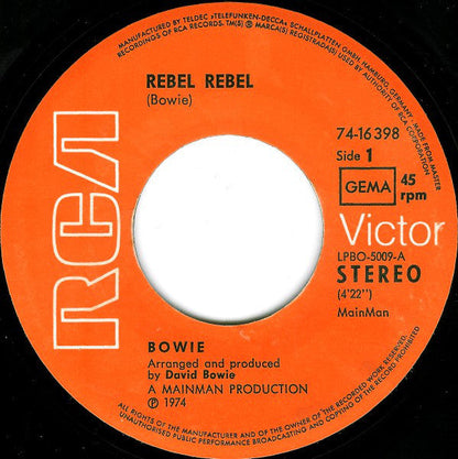 Bowie, David - Rebel Rebel