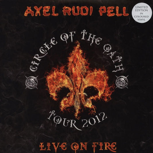 Axel Rudi Pell – Live On Fire (Circle Of The Oath Tour 2012) - 3 x YELLOW / ORANGE / RED COLOURED VINYL LP SET