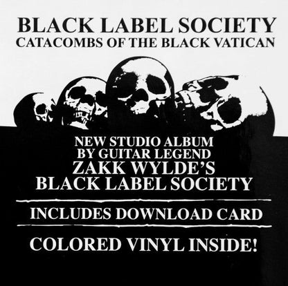 Black Label Society – Catacombs Of The Black Vatican - ORANGE COLOURED VINYL LP