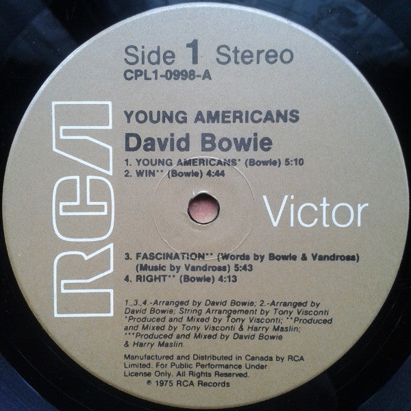 David Bowie - Young Americans - ORIGINAL VINYL LP