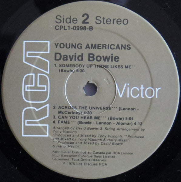 David Bowie - Young Americans - ORIGINAL VINYL LP