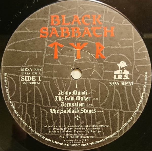 Black Sabbath – Tyr - ORIGINAL 1990 ISSUE VINYL LP