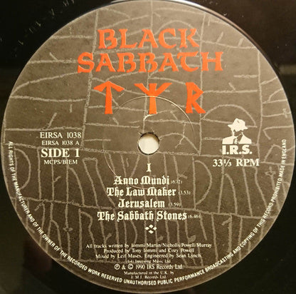 Black Sabbath – Tyr - ORIGINAL 1990 ISSUE VINYL LP