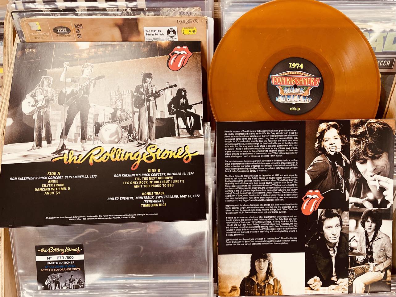 The Rolling Stones – Where The Boys Are - ORANGE COLOURED VINYL LP - NUMBERED