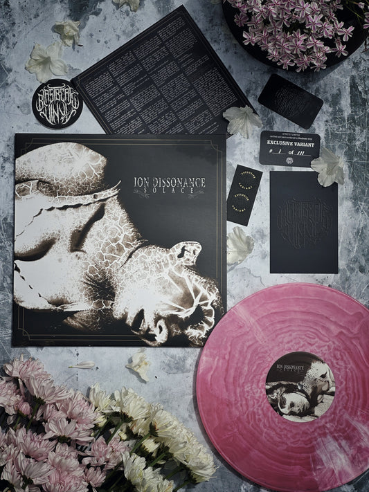 [BBV Exclusive] Ion Dissonance - Solace - Transparent Pink/White Hand-Pour, LTD /111 Hand-Numbered Vinyl LP