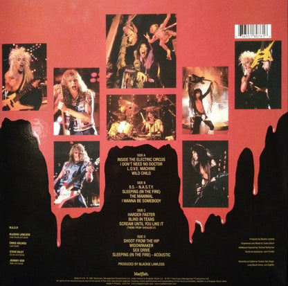 W.A.S.P. – Live ..In The Raw - 2 x VINYL LP SET