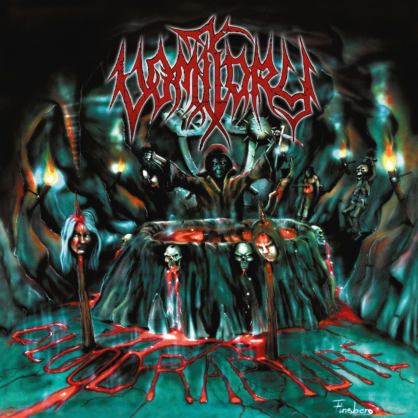 Vomitory - Blood Rapture - Swamp Green Marbled LP Vinyl (limited to 200)