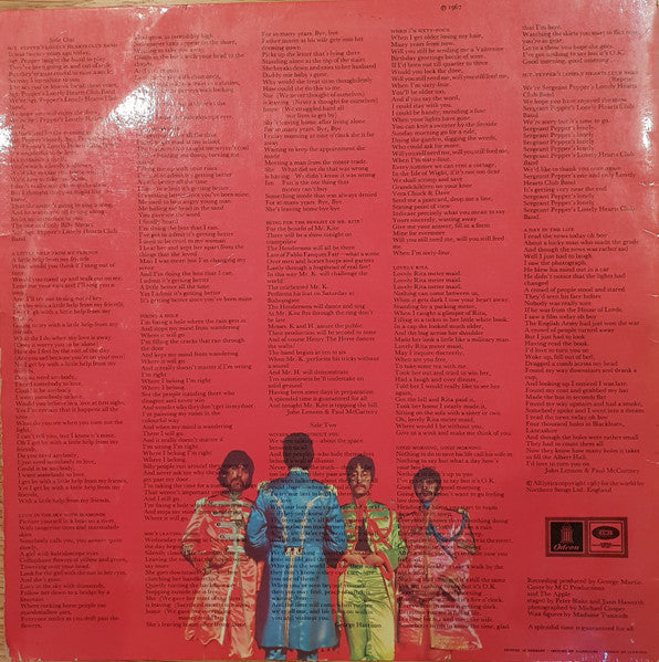 The Beatles – Sgt. Pepper's Lonely Hearts Club Band - ORIGINAL MONO VINYL LP