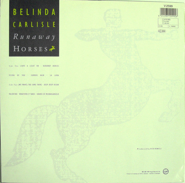 Belinda Carlisle – Runaway Horses - VINYL LP