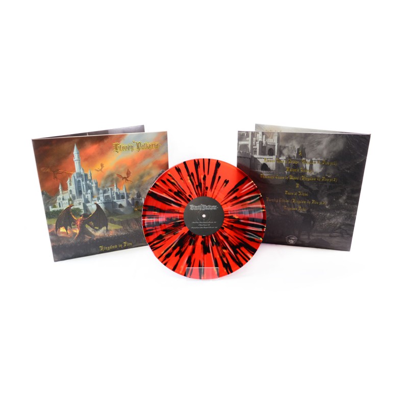 Bloody Valkyria - Kingdom In Fire - Red/Black Galaxy Vinyl LP