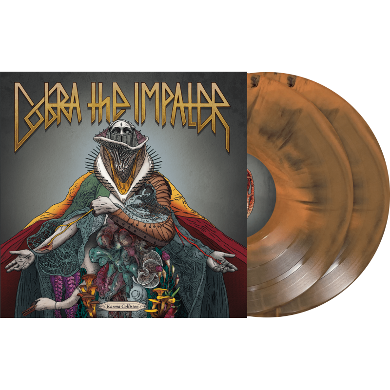 COBRA THE IMPALER - Karma Collision - LTD 500 Double Blue / Orange Marble Vinyl DLP