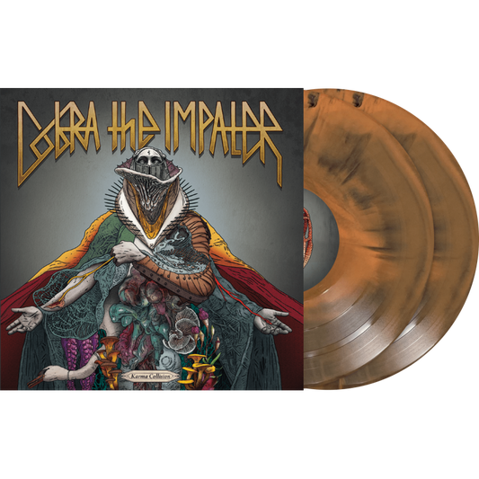 COBRA THE IMPALER - Karma Collision - LTD 500 Double Blue / Orange Marble Vinyl DLP