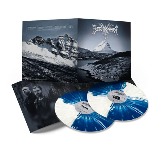 Borknagar - True North - Deluxe 2LP Cornetto Quad Butterfly Effect White / Blue Vinyl DLP