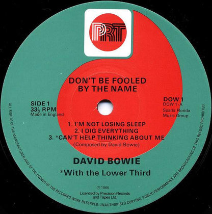 David Bowie – Don't Be Fooled By The Name - ORIGINAL 10 INCH VINYL