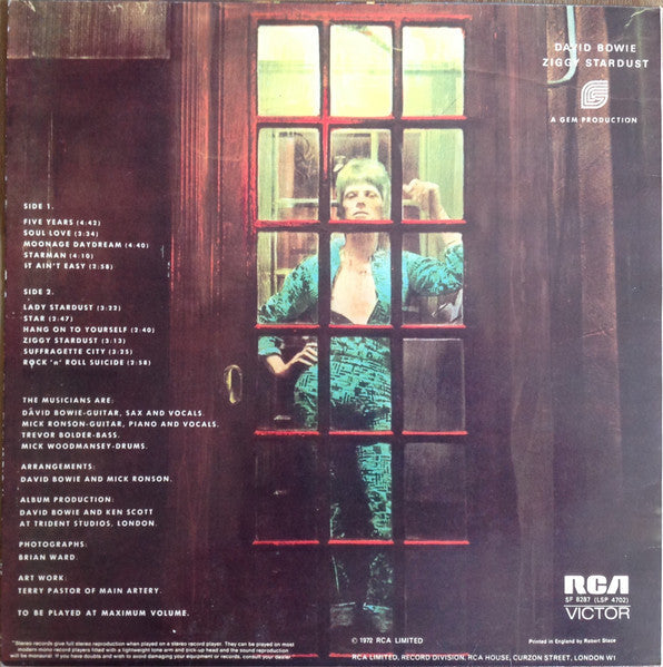 David Bowie – The Rise And Fall Of Ziggy Stardust And The Spiders From Mars- ORIGINAL VINYL LP