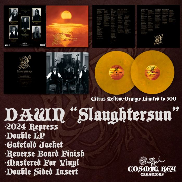 Dawn - Slaughtersun - DLP Citrus Yellow Vinyl 2LP Gatefold