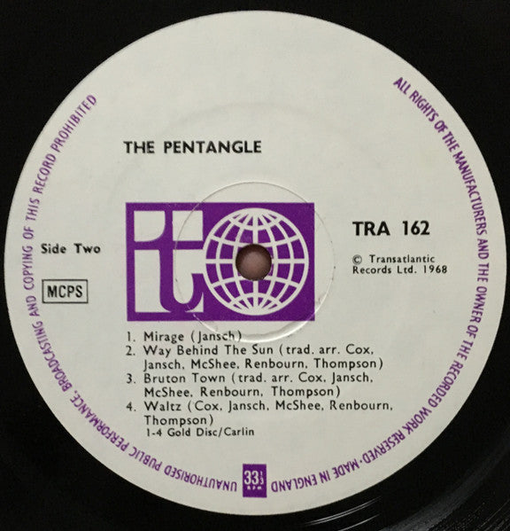 The Pentangle – The Pentangle - ORIGINAL VINYL LP