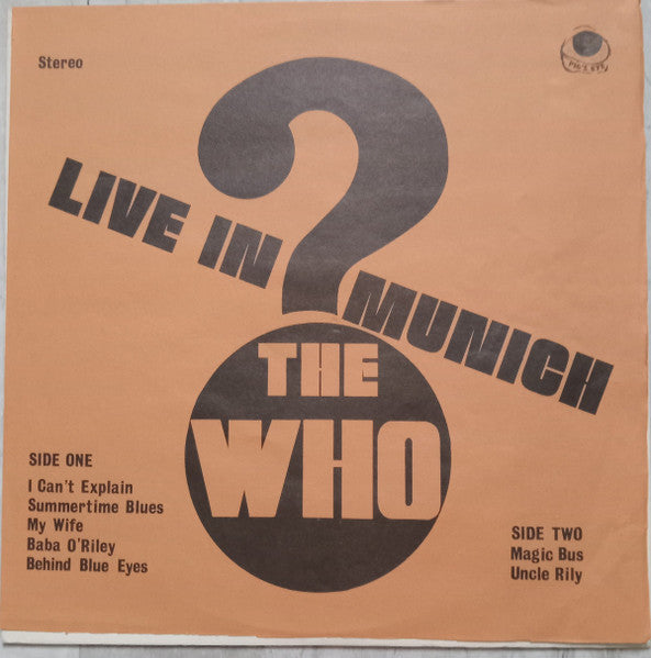 The Who – Live In Munich - VINYL LP