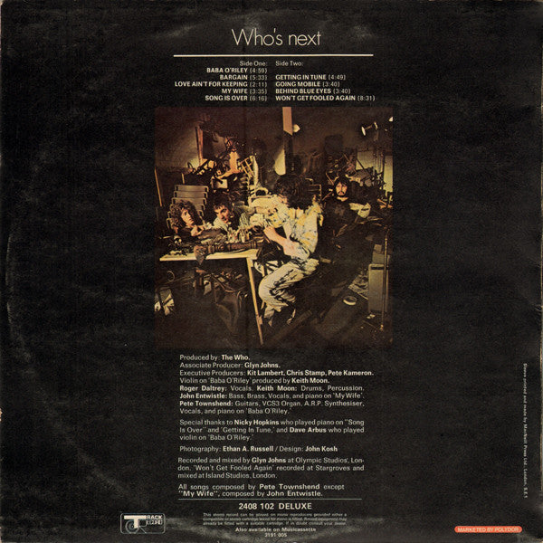 The Who – Who's Next- ORIGINAL VINYL LP